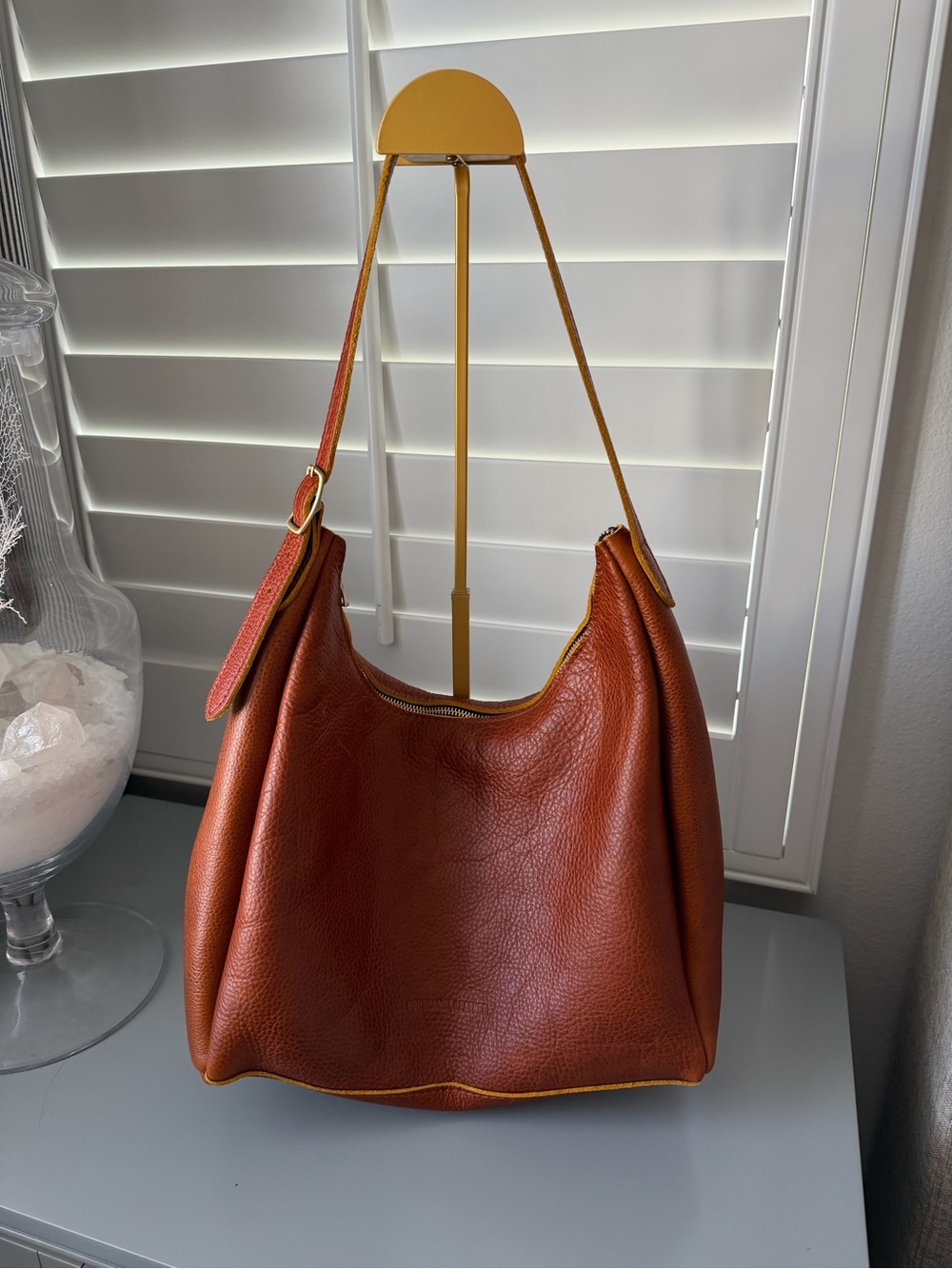 Portland Leather Goods Large Aspen in SIENNA.
